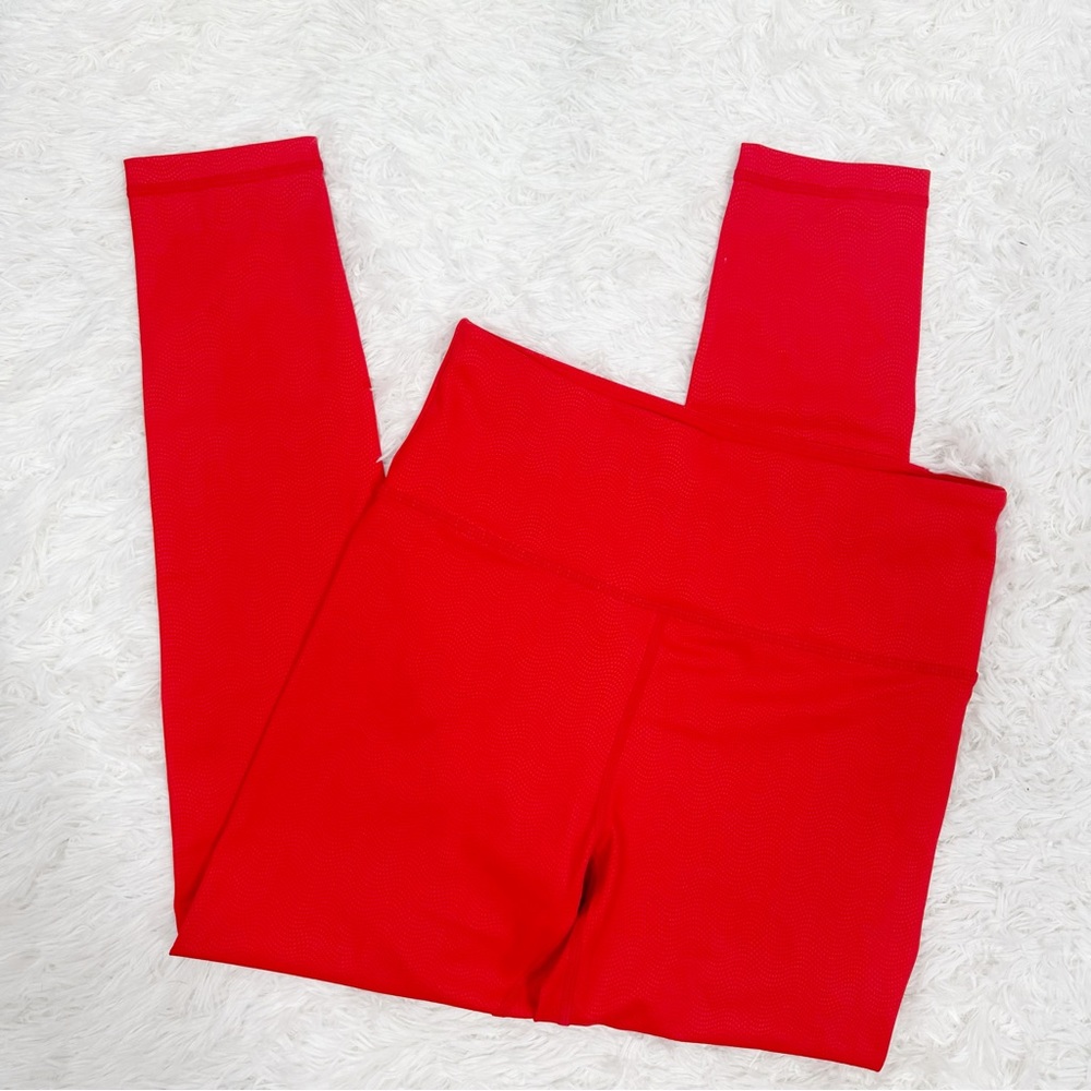Zyia Active 7/8 Length Red Orange Leggings 6-8